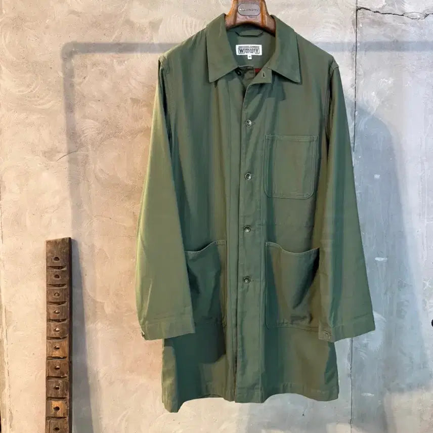 [BUNJANG] Engineered Garments Olive Green Canvas Worker Coat / 엔지니어드 가먼츠 워커코트 남성109