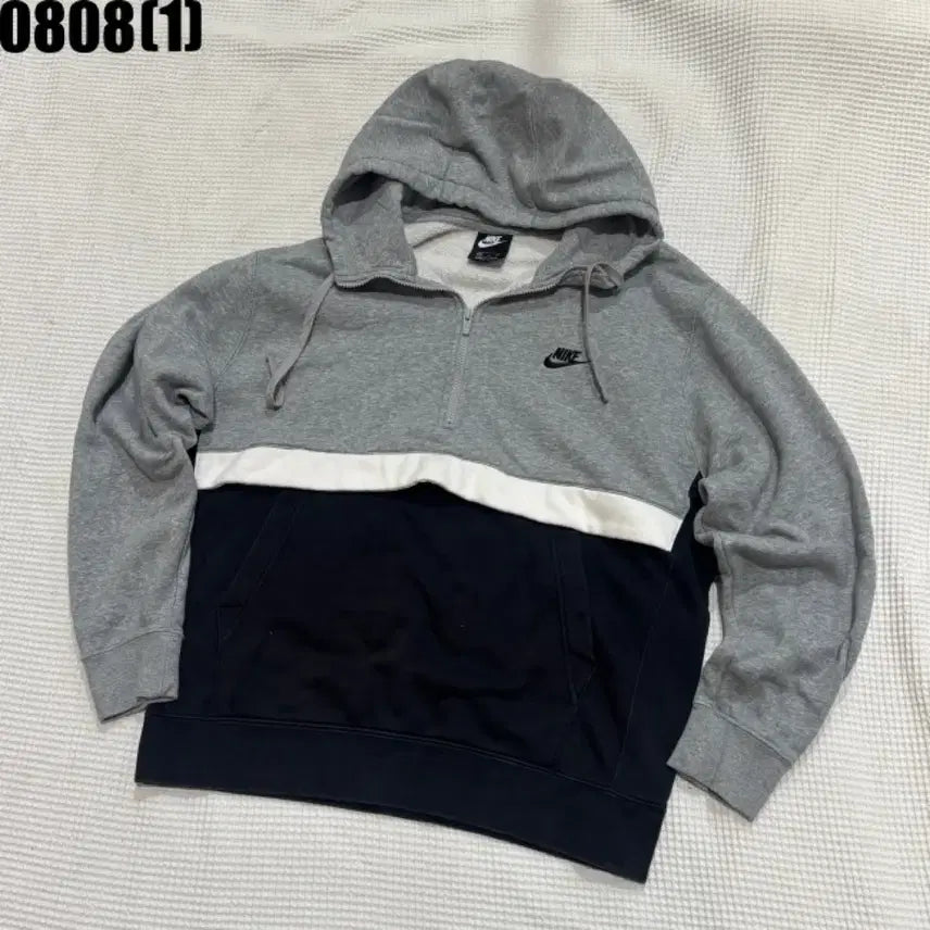 [BUNJANG] Nike Color-Blocked Half-Zip Hoodie / 나이키 반집업 후드티 XXL