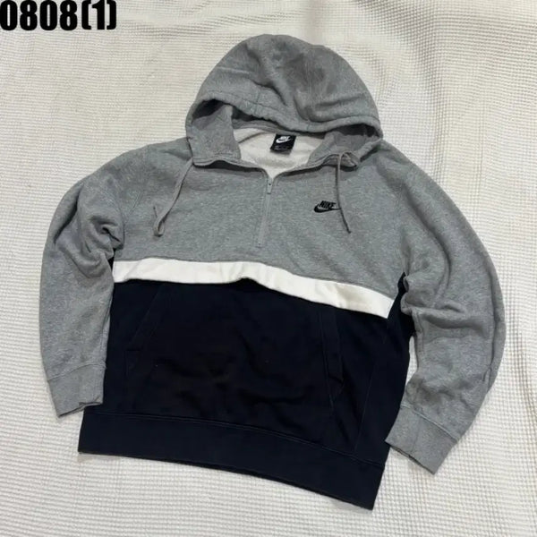 [BUNJANG] Nike Color-Blocked Half-Zip Hoodie / 나이키 반집업 후드티 XXL