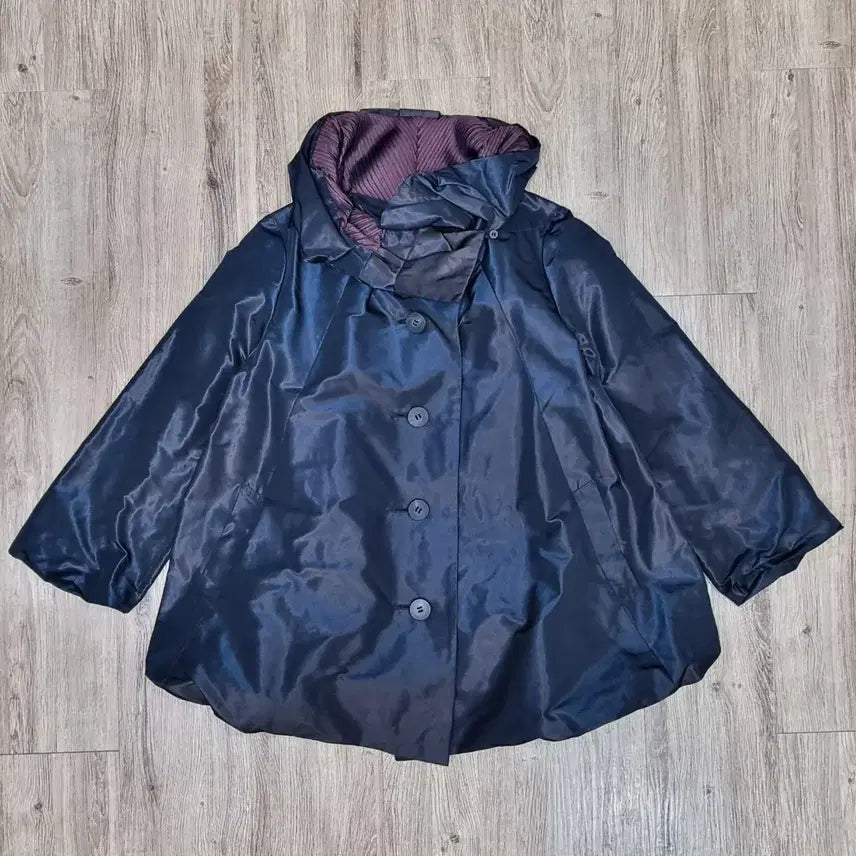 [BUNJANG] Issey Miyake Voluminous Neck Pleated Short Jacket / 이세이미야케 볼륨 볼륨넥 주름 숏 자켓 M _ 여성, 실측 확인