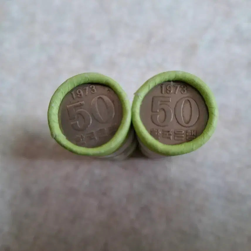 [BUNJANG] 1973 50 Won Coin Bundle Set - 100 Coins / 1973년50주 사용제100개 일괄분양합니다
