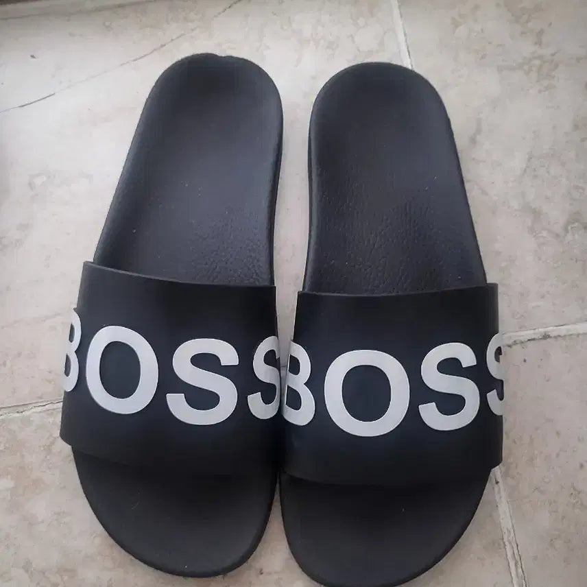 [BUNJANG] Boss Slide Sandals Black / 보스 슬라이드 블랙. 새제품