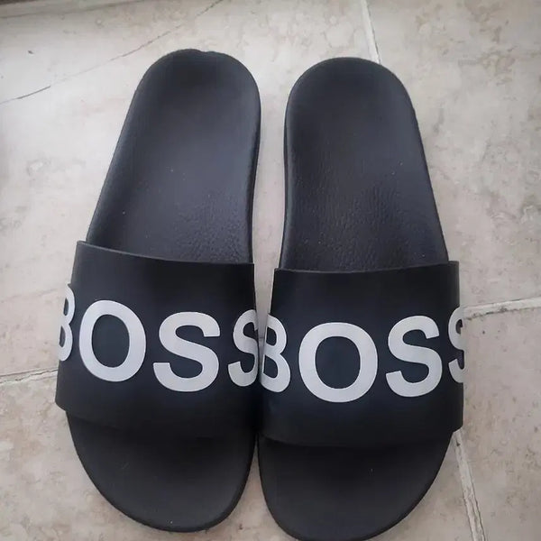 [BUNJANG] Boss Slide Sandals Black / 보스 슬라이드 블랙. 새제품