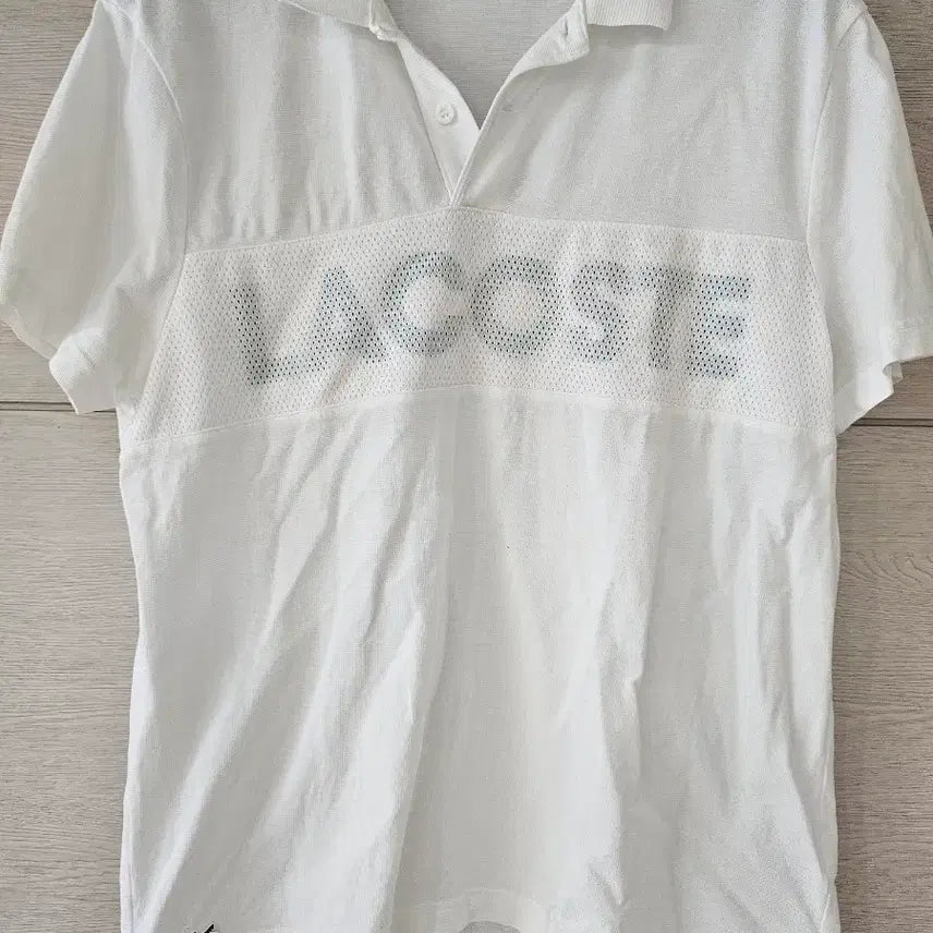 [BUNJANG] Lacoste Short Sleeve Polo Shirt White L / 라코스테 반팔 카라티 화이트 L