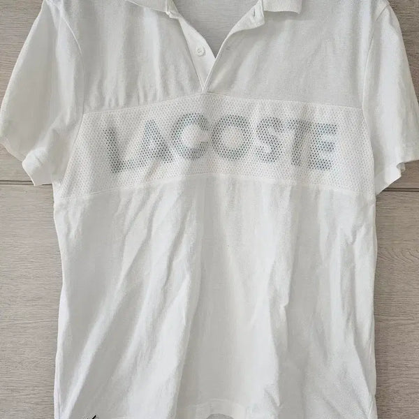 [BUNJANG] Lacoste Short Sleeve Polo Shirt White L / 라코스테 반팔 카라티 화이트 L