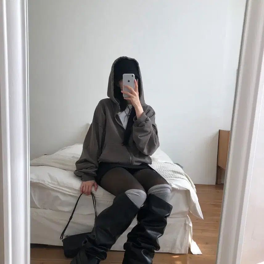 [BUNJANG] Long Slouch Boots (Size 235-240) / 롱슬라우치 부츠 235