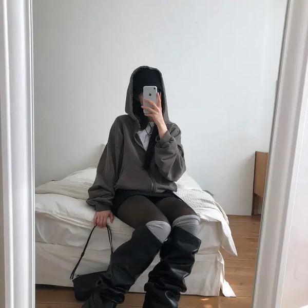 [BUNJANG] Long Slouch Boots (Size 235-240) / 롱슬라우치 부츠 235