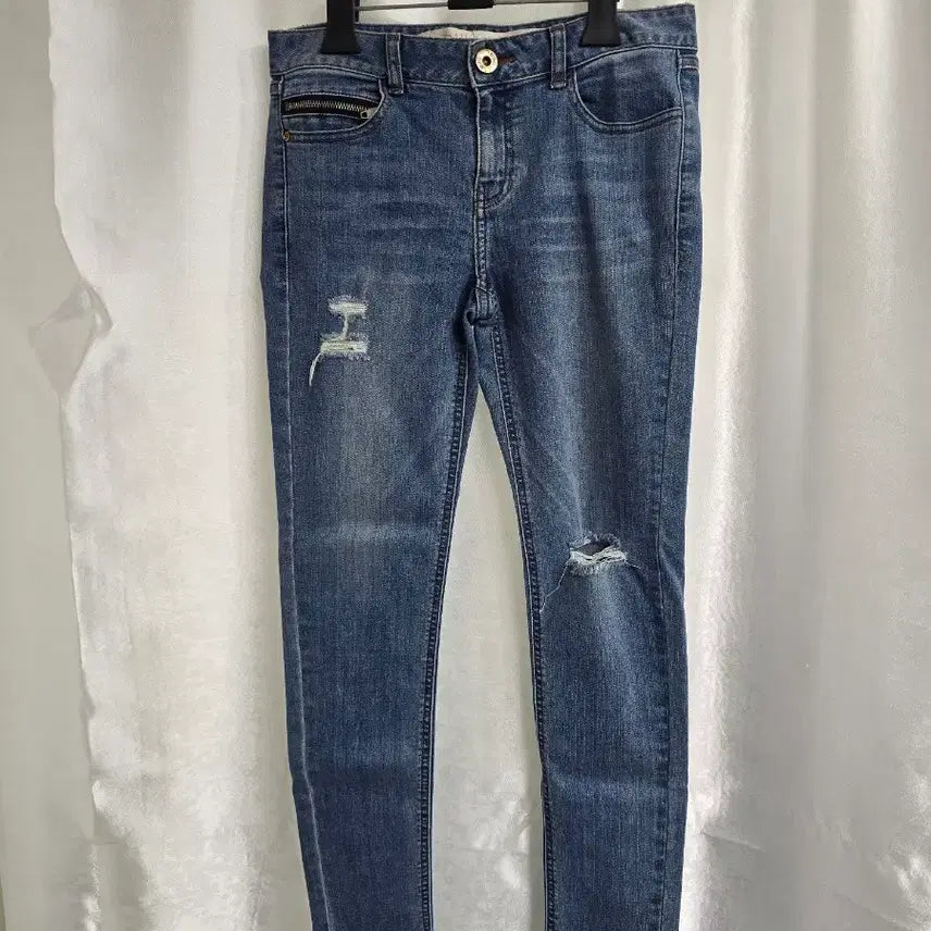 [BUNJANG] DEWL Women's Distressed Jeans / 듀엘 여성용 데미지 청바지 (2372)
