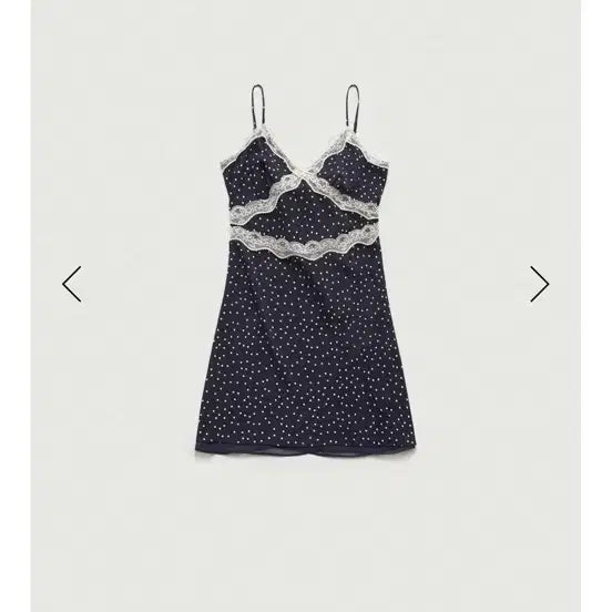 [BUNJANG] TheBarnet Dot Lace Slip Dress / 더바넷 도트 레이스 슬립 드레스(택O) 더티스 르플레인