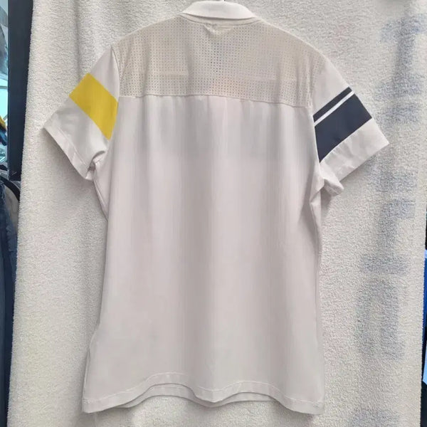 [BUNJANG] WAAC Women's Short Sleeve Collar Shirt Mesh M 95 / 와이드앵글 골프 매쉬급 카라 반팔 셔츠 여성 95