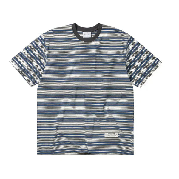 [BUNJANG] thisisneverthat Stripe Blue T-Shirt (Short Sleeve) / 디스이즈네버댓 스트라이프 블루 티셔츠 반팔s