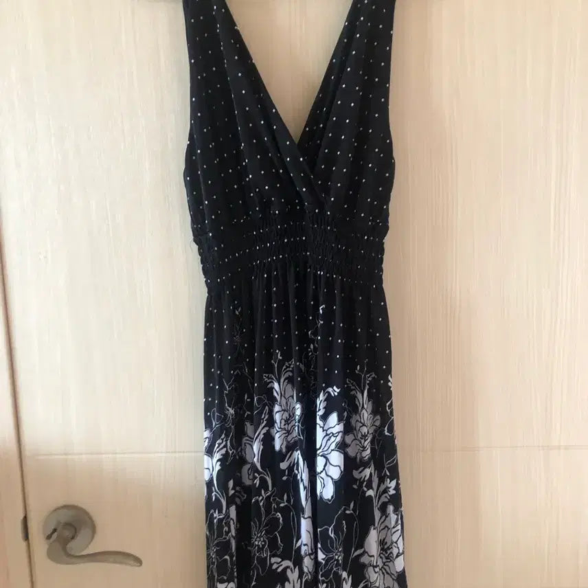 [BUNJANG] Black Floral Pattern Summer Dress / 새상품-플라워 패턴 원피스