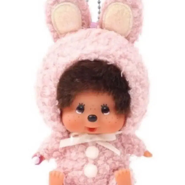 [BUNJANG] New Pink Bunny Monchhichi Doll / 신상 바니 몬치치