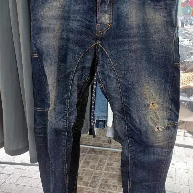[BUNJANG] DSQUARED2 Washed Denim Jeans Size 34 / 디스퀘어드2 데님 팬츠 워싱 청바지 34