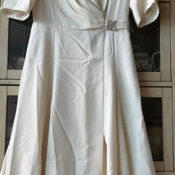 [BUNJANG] MICHAA Ivory Beaded Midi Dress / 미샤 원피스