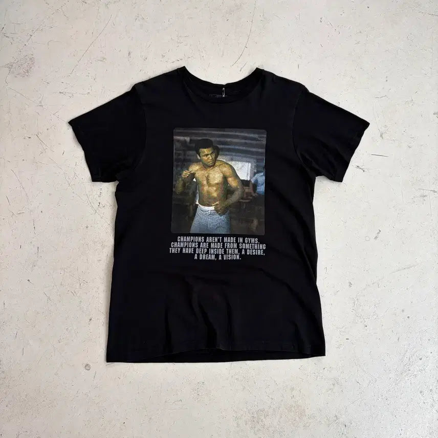 [BUNJANG] Muhammad Ali Vintage Print Short Sleeve T-Shirt (M) / 무하마드 알리 빈티지 프린팅 반팔티 M