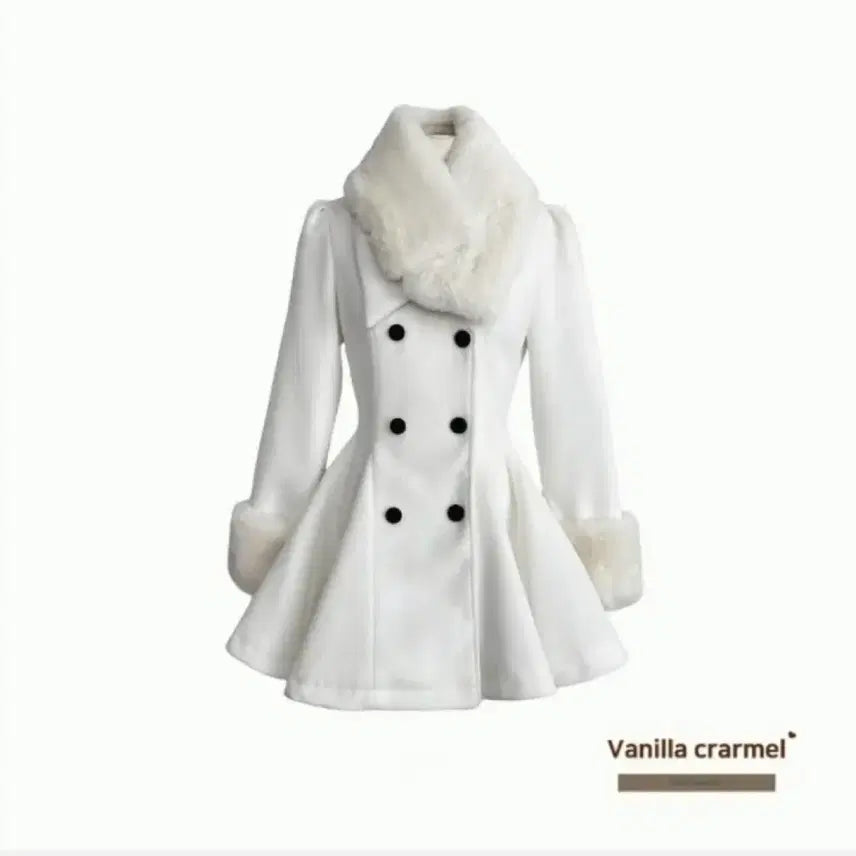 [BUNJANG] Mori Kei Double Button Flare One-Piece Coat / 수미포6.5)퍼카라 더블버튼 플레어 원피스 코트 양산형 지뢰계