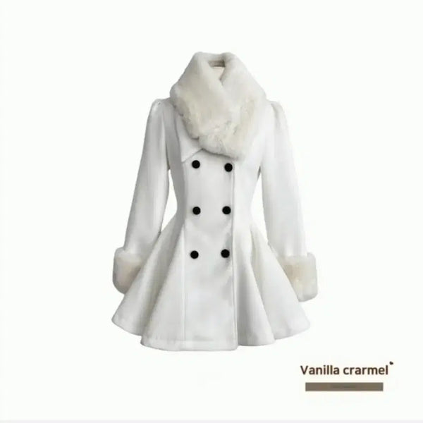 [BUNJANG] Mori Kei Double Button Flare One-Piece Coat / 수미포6.5)퍼카라 더블버튼 플레어 원피스 코트 양산형 지뢰계