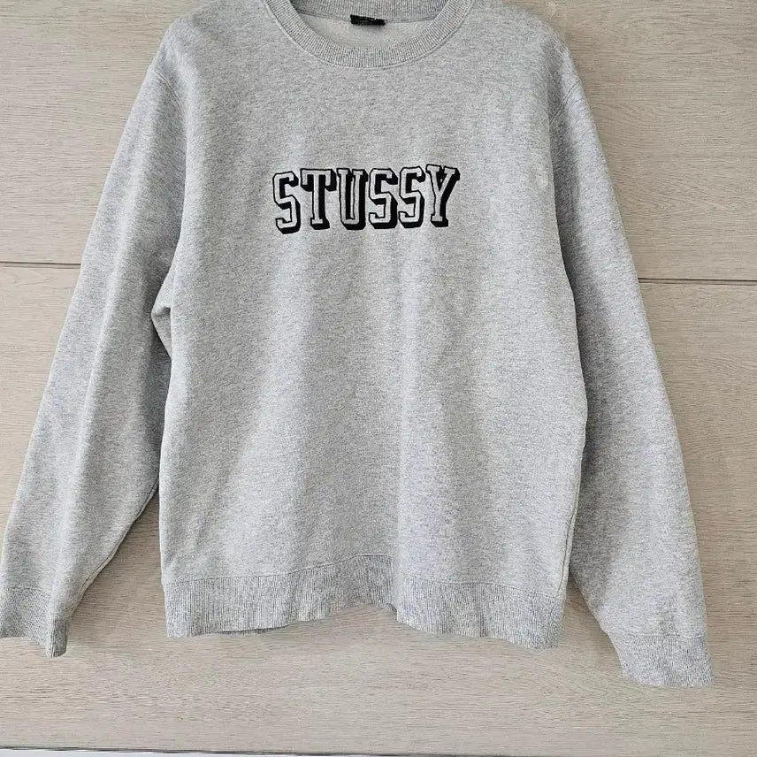 [BUNJANG] Stussy Fleece Sweatshirt Grey L / 스투시 기모 맨투맨 그레이 L