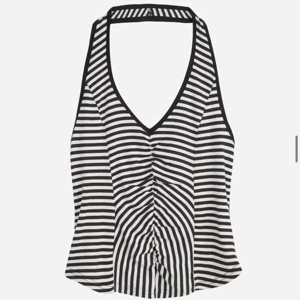[BUNJANG] Seric Halterneck Sleeveless Top / 세릭 홀터넥 슬리브리스