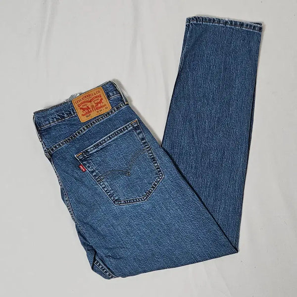 [BUNJANG] Levi's 502 Denim Jeans Straight Fit 34x32 / 리바이스 502 데님팬츠 청바지 진 블루 스트레이트핏 34x32
