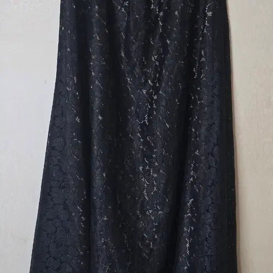 [BUNJANG] Black Lace Long Skirt / 블랙 레이스 롱 스커트