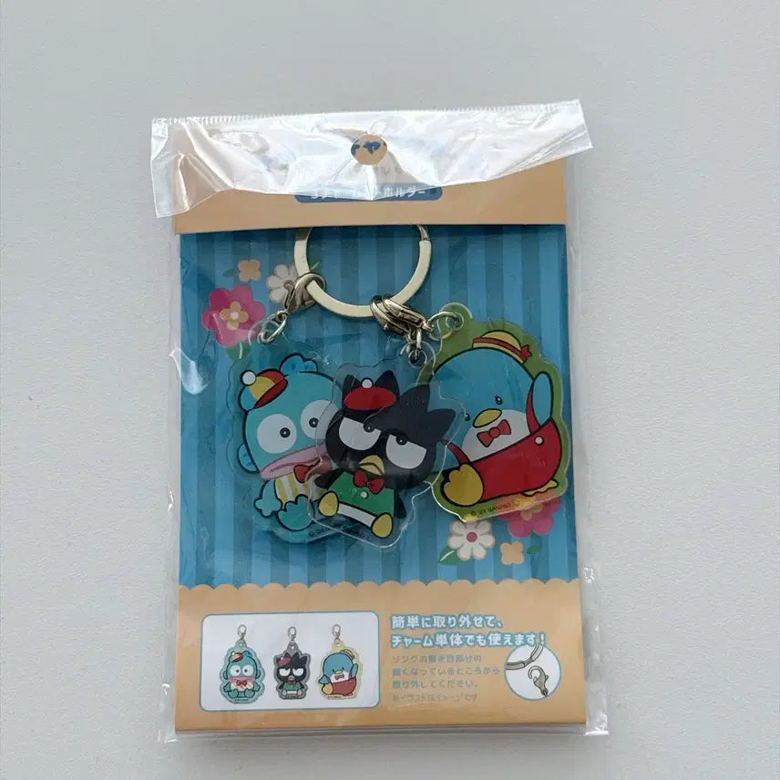 [BUNJANG] Sanrio Retro Pop Series 3 Charm Keychain Hangyodon Badtz-Maru Tuxedo Sam / 산리오 레트로 팝 시리즈 3참 키홀더 한교동 배드바츠마루 턱시도샘