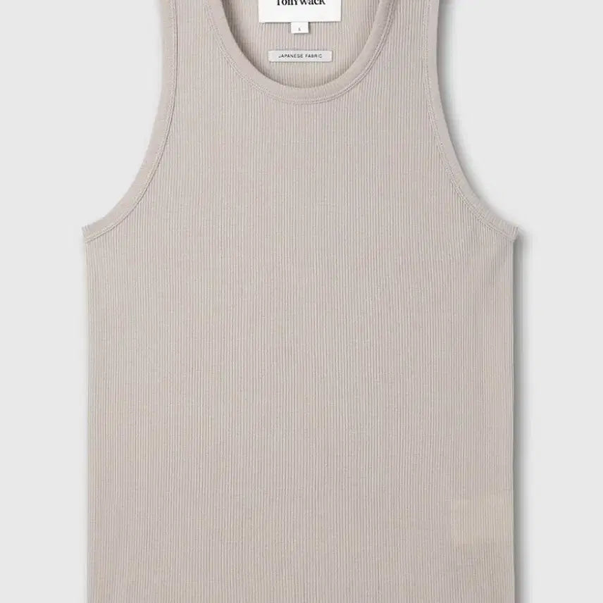 [BUNJANG] TonyWack Super Fine Wool Ribbed Sleeveless - Sand / 토니웩 슈퍼파인 울 슬리브리스 샌드 SUPER FINE WOOL RIBBED SLEEVELESS (JAPANESE FABRIC)_ SAND