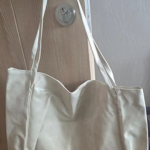 [BUNJANG] Women's Soft PU Leather Tote Bag / 여성용 토트백