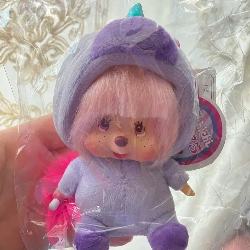 [BUNJANG] Sinaco x Monchhichi Unicorn Monchhichi Keychain Holder / 정품 새상품) 시나코 몬치치 유니콘 몬치치 키링 키홀더