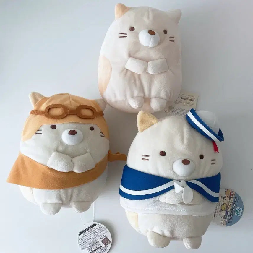 [BUNJANG] Sumikko Gurashi Nekko 3-Piece Bundle (Sailor, Pilot, etc.) / 스밋코구라시 네코 3종 일괄 (세일러, 파일럿 외) 스미코구라시