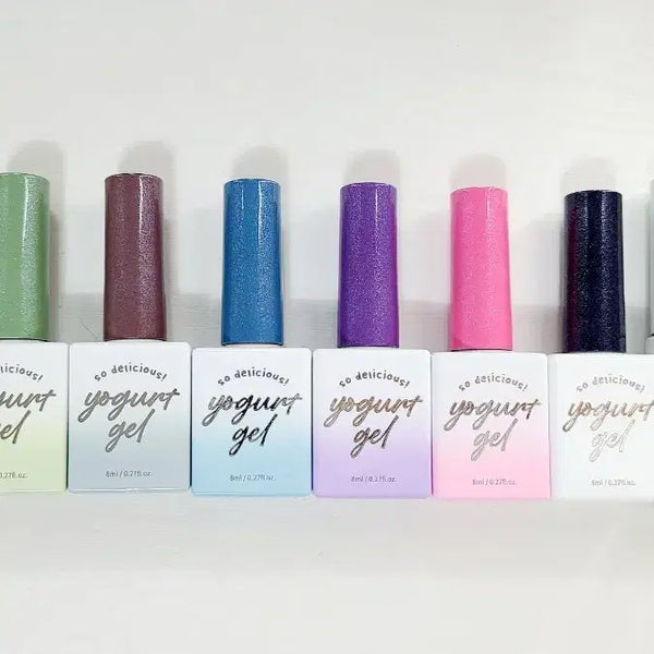 [BUNJANG] So Delicious Yogurt Gel Nail 8-Color Set / 요거트 젤 트위드 네일 8종 세트