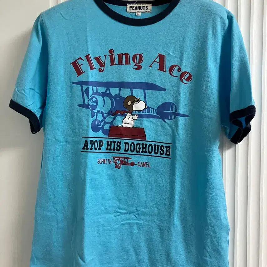 [BUNJANG] Peanuts Ringer T-shirt Short Sleeve T-shirt / 피너츠 링거티 반팔티셔츠