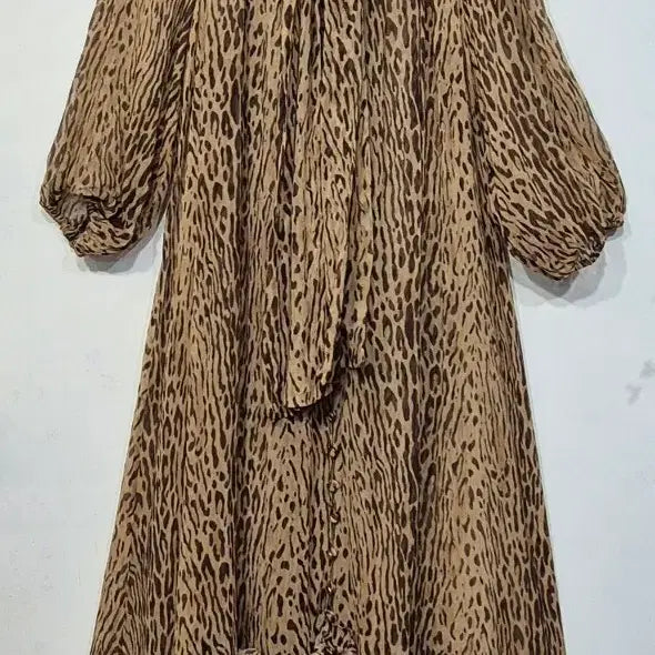 [BUNJANG] Zimmermann Leopard Print Silk Long Dress / 짐머만 레오파드 실크 롱 원피스