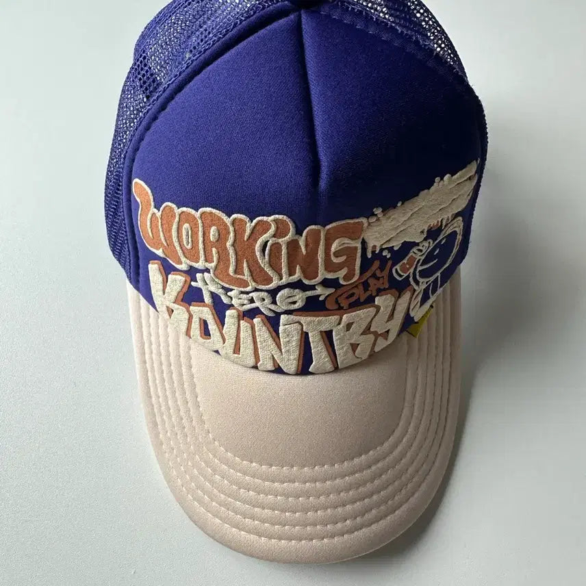 [BUNJANG] Capital Trucker Cap Hat / 캐피탈 트러커 캡 모자