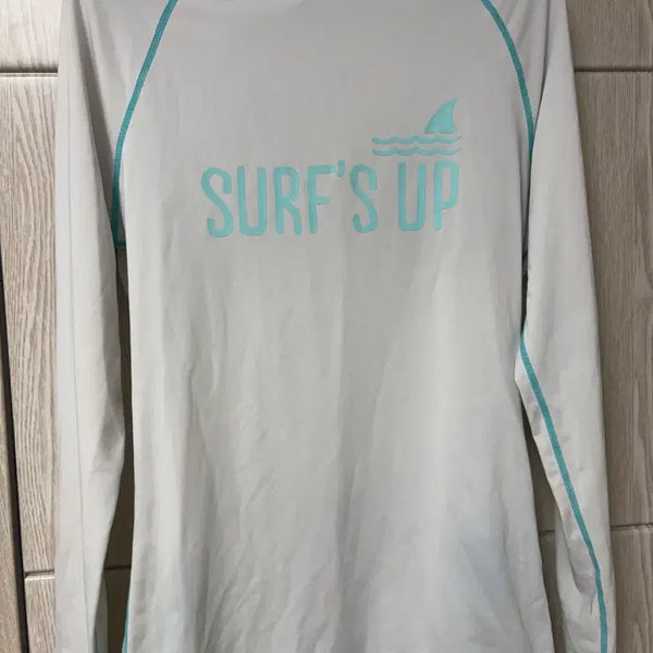 [BUNJANG] Surfup Long Sleeve Rashguard White / 서프업 긴팔 래쉬가드 화이트