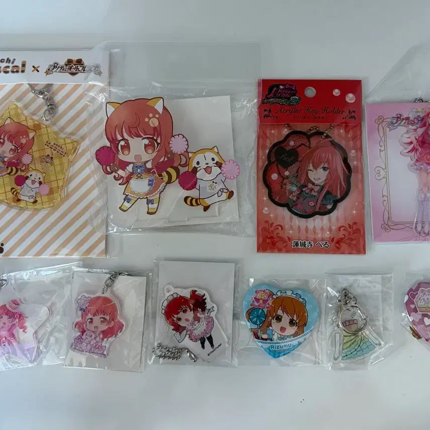 [BUNJANG] Prism Stone Ira Rhythm Ryubin Rinne Maid Acrylic Keyring & Can Badge Goods / 프리즘스톤 아이라 리듬 류빈 린네 메이드 키링 아크릴 캔뱃지 굿즈