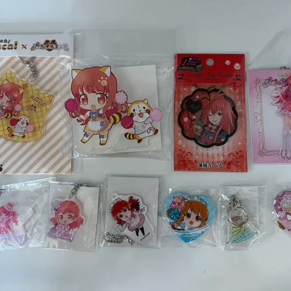 [BUNJANG] Prism Stone Ira Rhythm Ryubin Rinne Maid Acrylic Keyring & Can Badge Goods / 프리즘스톤 아이라 리듬 류빈 린네 메이드 키링 아크릴 캔뱃지 굿즈