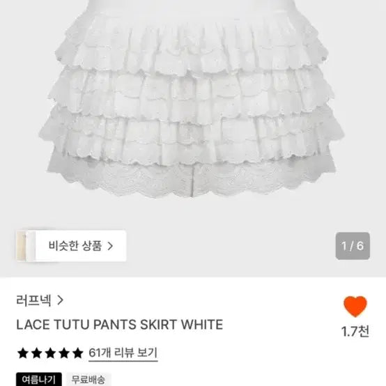 [BUNJANG] Roughneck Lace Tutu Skirt White / 러프닉 튜튜스커트