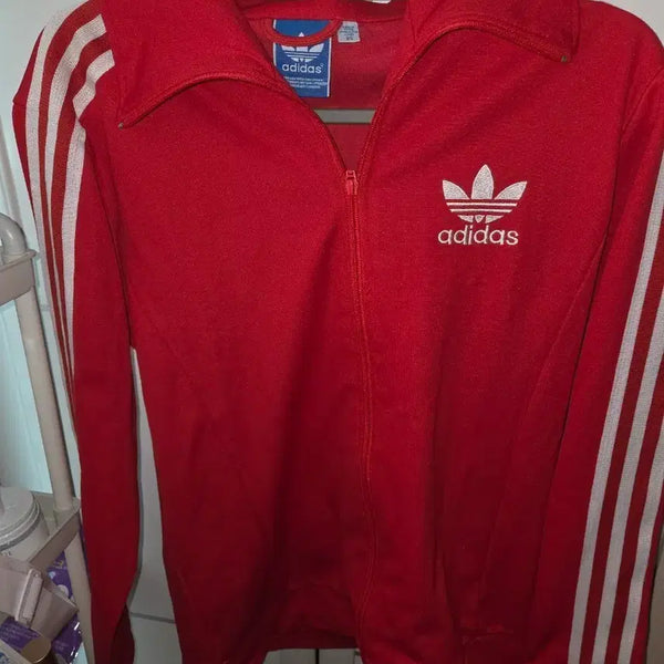 [BUNJANG] Adidas Track Top Red Jersey / 빨강 아디다스 져지