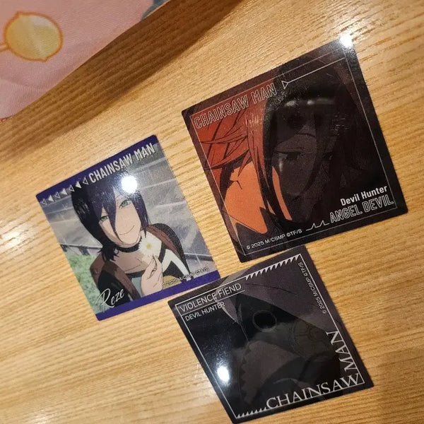 [BUNJANG] Chainsaw Man Bundle Square Card Set - Regine, Angel Devil, Violence Devil / 일괄) 체인소맨 스퀘어 카드  레제 천사의악마 폭력의악마