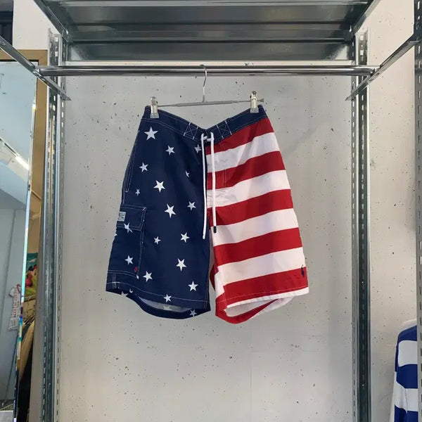 [BUNJANG] Polo Ralph Lauren Flag Swim Shorts / 폴로 성조기 스웜팬츠