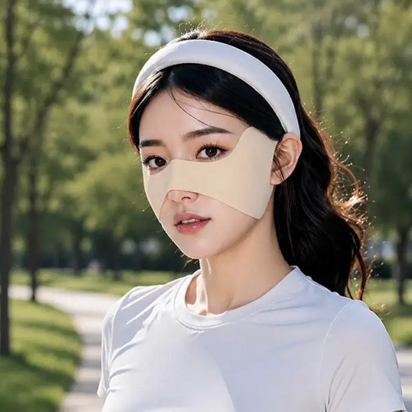 [BUNJANG] Cooling UV Protection Open Face Mask for Golf, Running, Hiking, Tennis / 자외선 차단 기능성 쿨링 오픈마스크 골프 러닝 등산 테니스