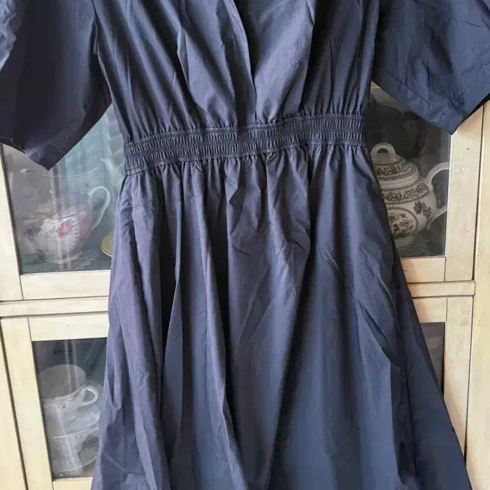[BUNJANG] Black Shirring Long Dress / 블랙 셔링 원피스