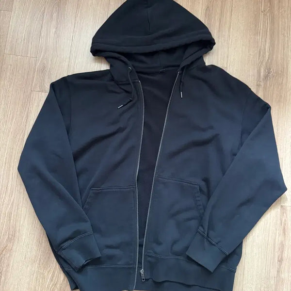 [BUNJANG] Uniqlo Hooded Zip-Up Black XL / [XL]유니클로 후드집업 블랙