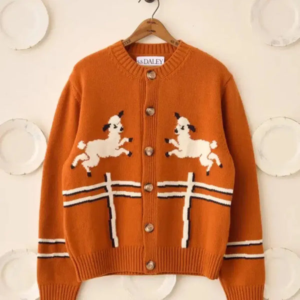 [BUNJANG] S.S Daley Sheep Pattern Cardigan / S.S DALEY 가디건