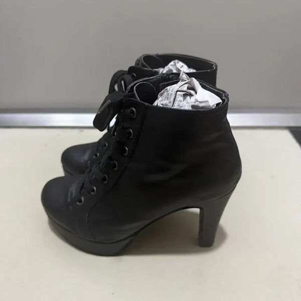 [BUNJANG] Black Ankle Boots / 검정색 앵클 부츠