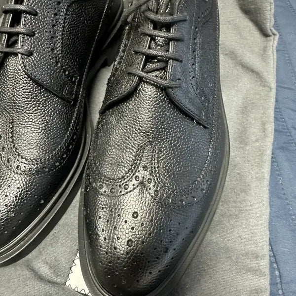 [BUNJANG] Thom Browne Rubber Sole Brogue Wingtip Shoes / 톰브라운 / 러버솔 브로규 윙팁 / 7.5