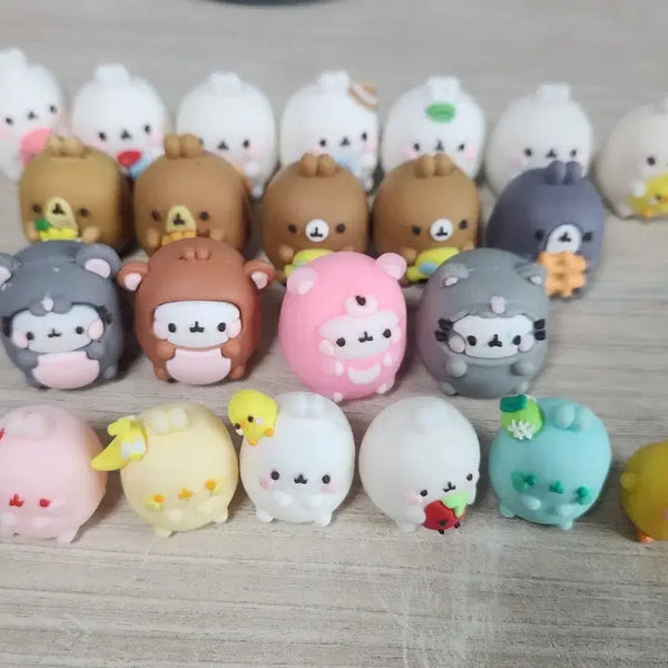 [BUNJANG] Mollang Pencil Cap Bundle / 몰랑이 연필캡 미니 피규어 일괄 판매