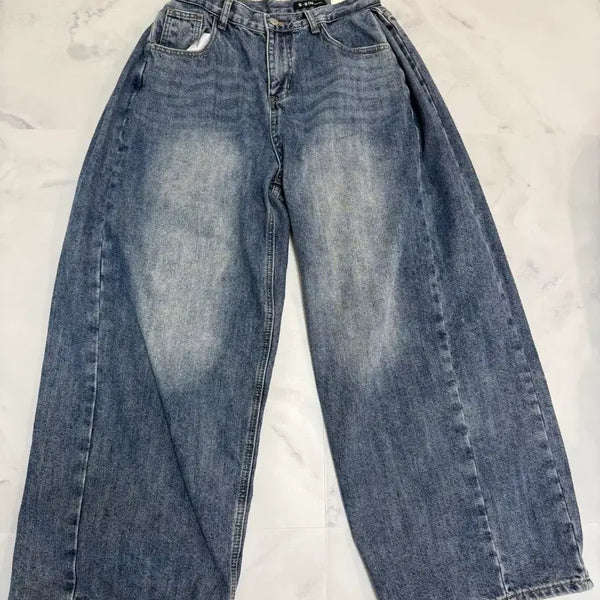 [BUNJANG] Wide Fit Jeans / Brown Cotton Pants / 와이드 청바지/브라운 면바지